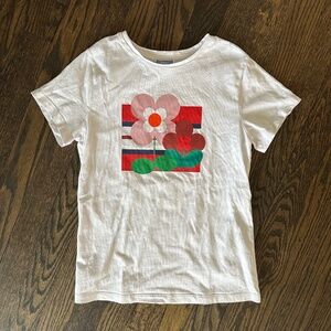 JACADI Paris Girls Cotton Graphic Print T-Shirt 10Y